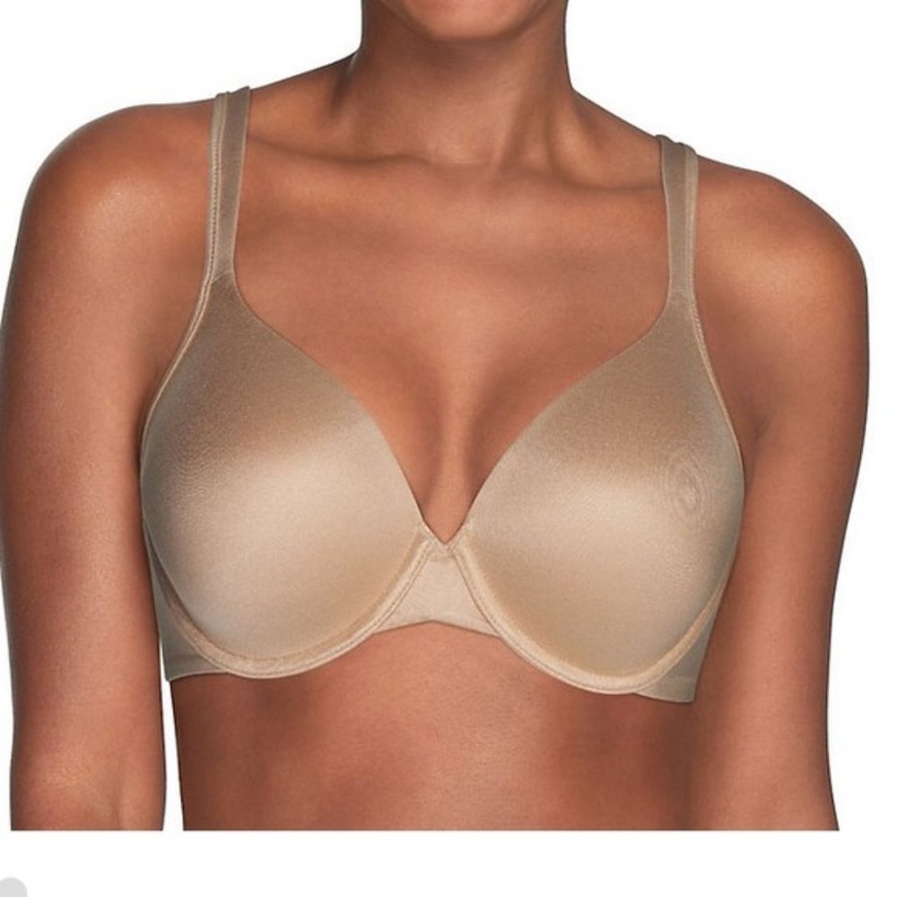 Vanity Fair nude stretch cup T Shirt Bra Underwire Adjustable strap sz 40DD NEW…